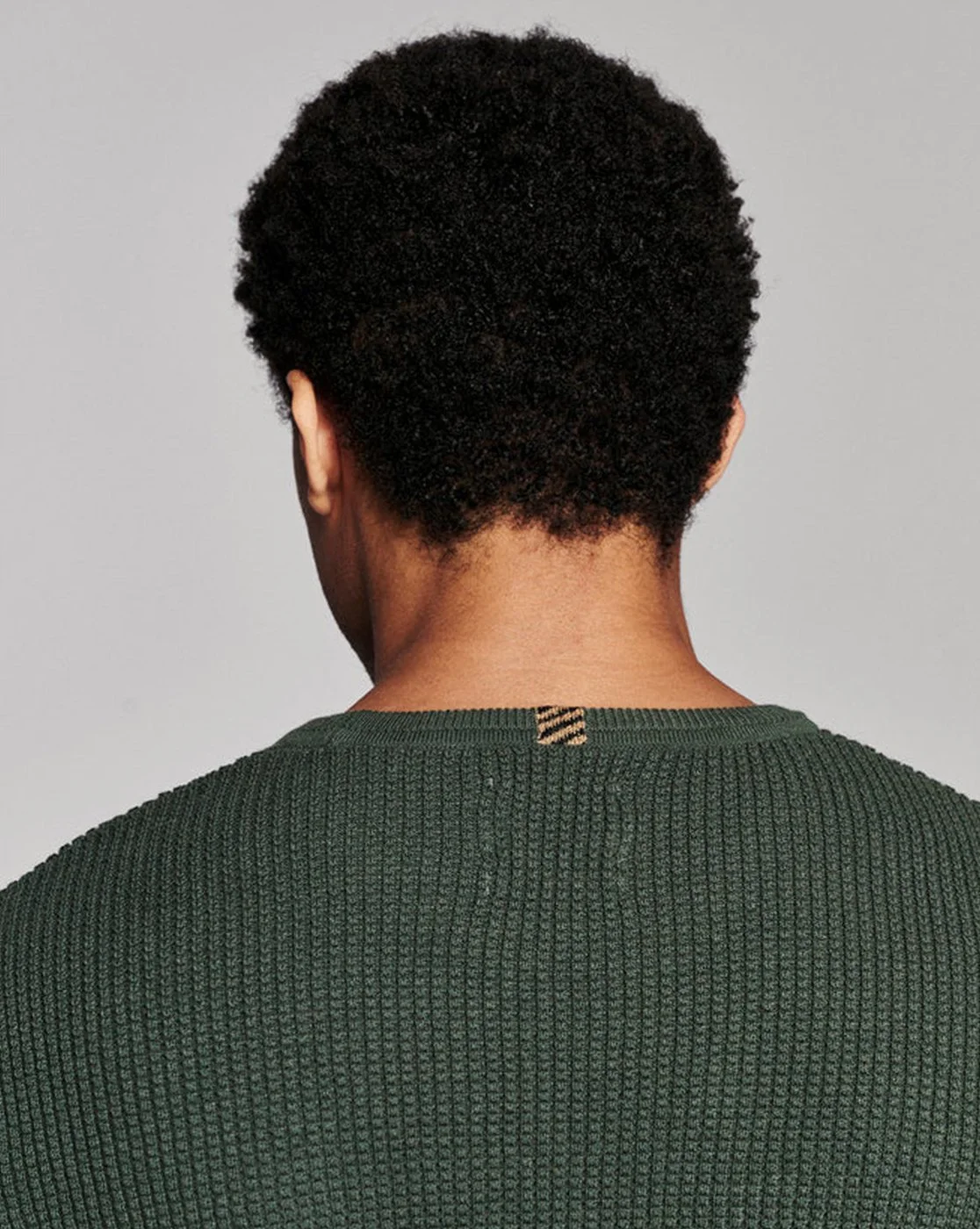 Martin Cotton-Cashmere Mini Waffle Crew in Rosin Green $228