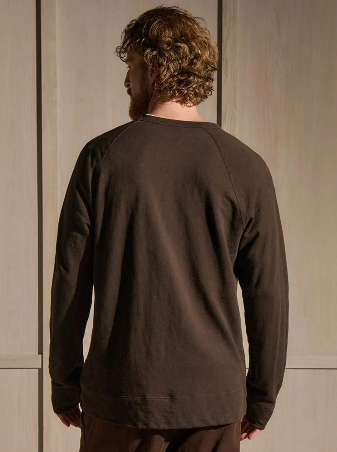 Vintage French Terry Sweatshirt in Bark Pigment $175