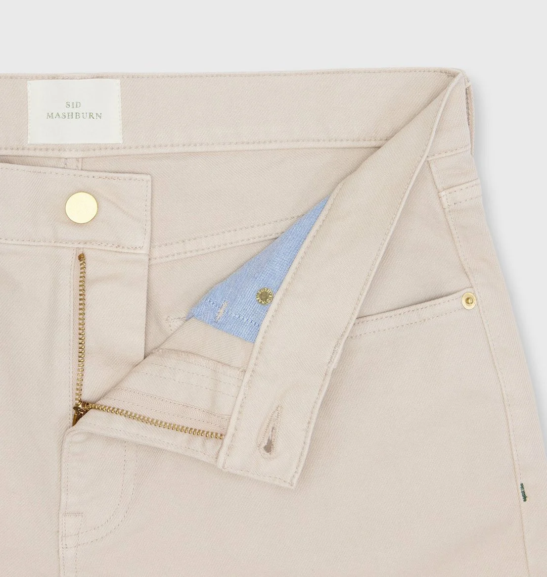 Clift Garment-Dyed Stretch Denim Jean in Stone $185