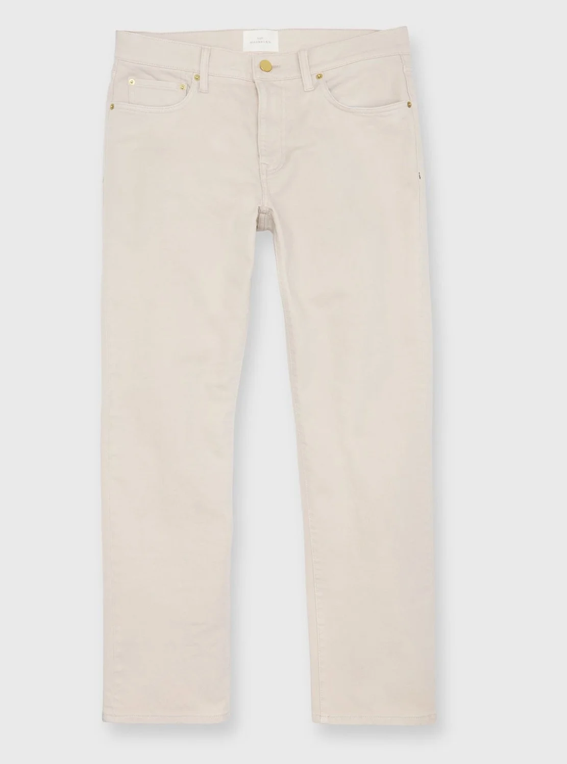 Clift Garment-Dyed Stretch Denim Jean in Stone $185