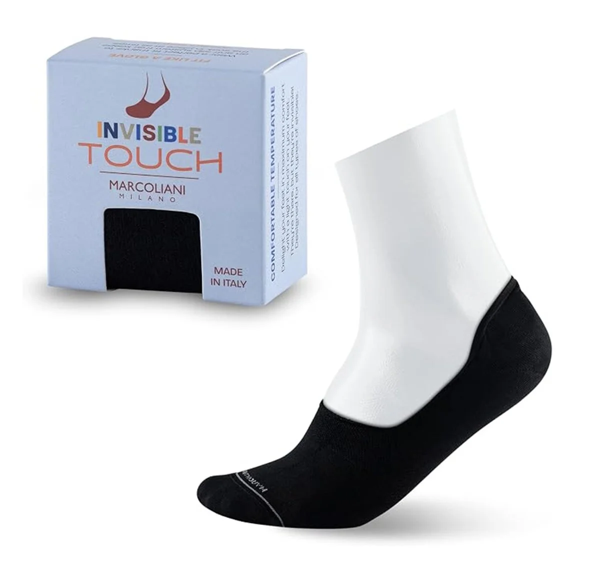 No-Show Sock in Solid Black $23