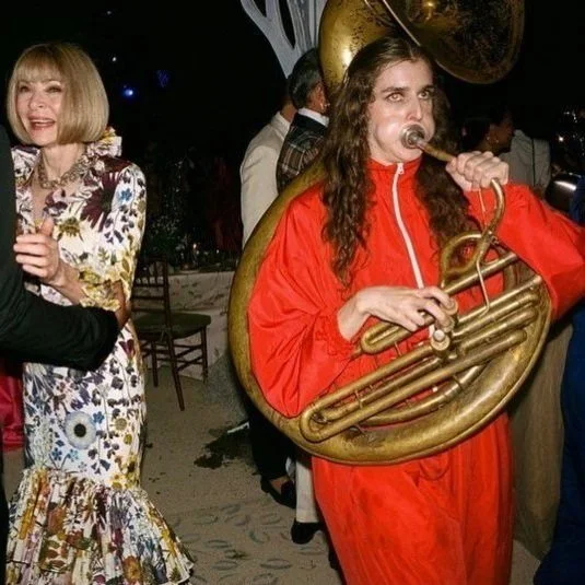 With Anna Wintour at the Met Gala