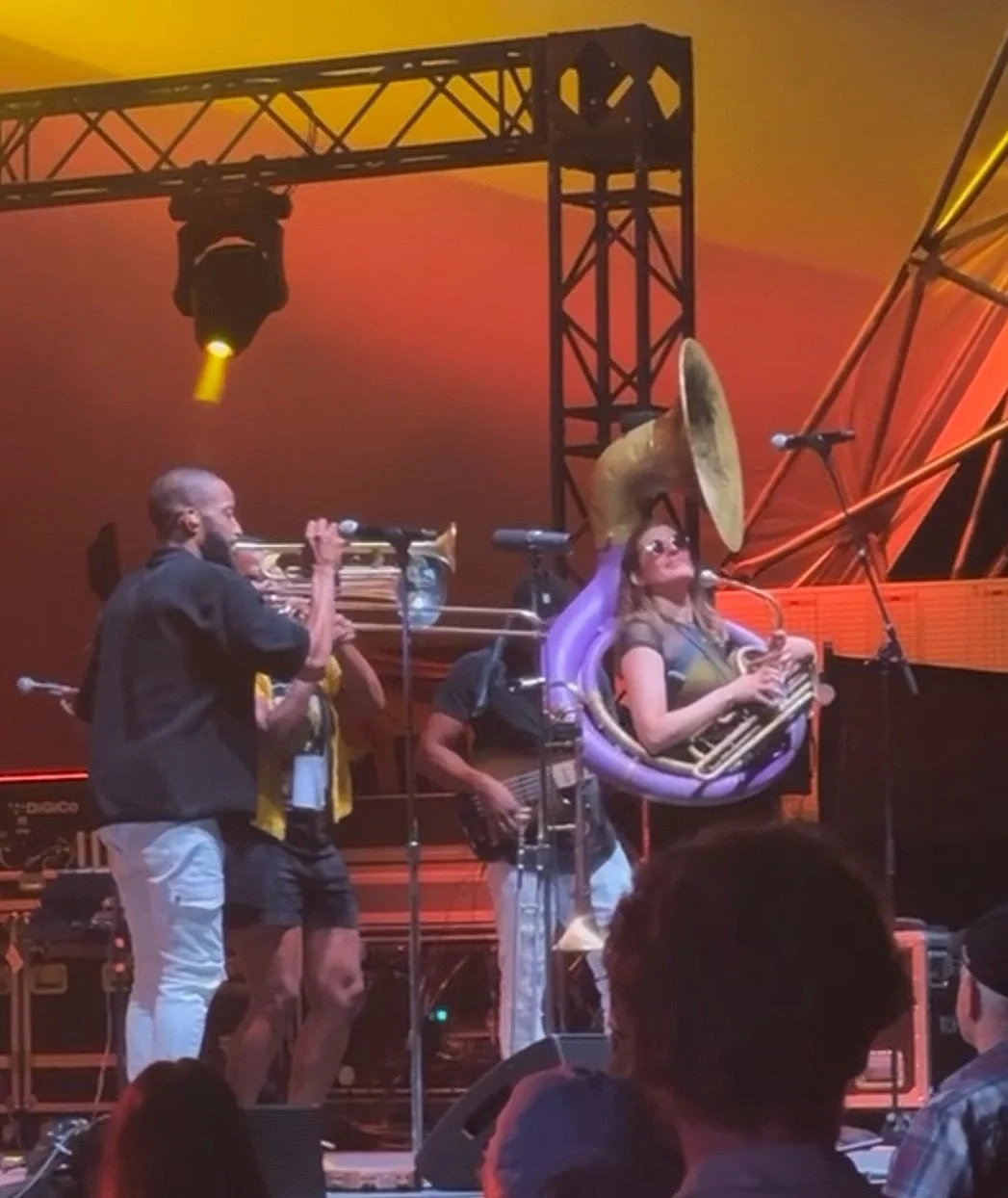 Performing with Trombone Shorty