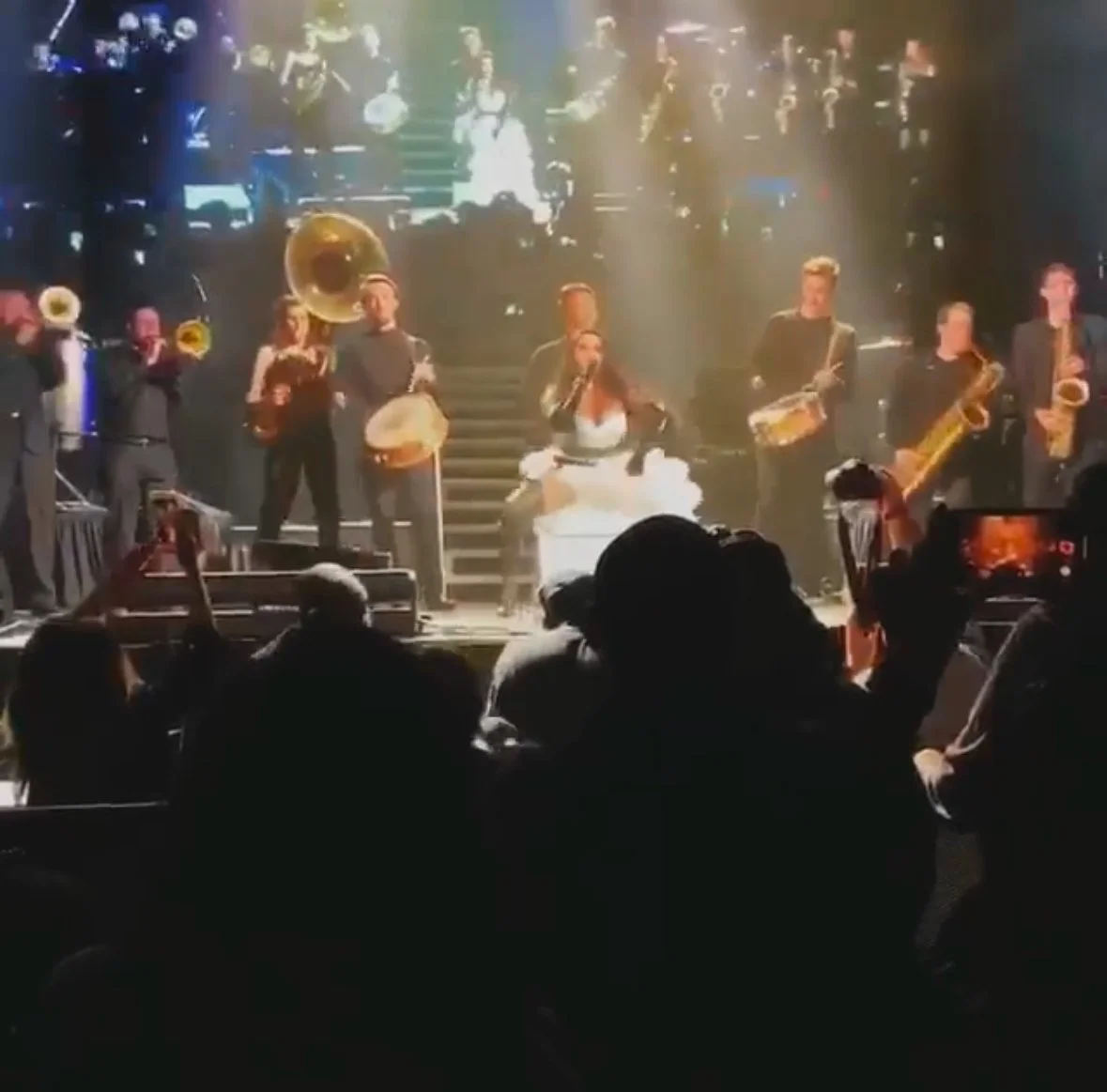 Performing with Lil Kim