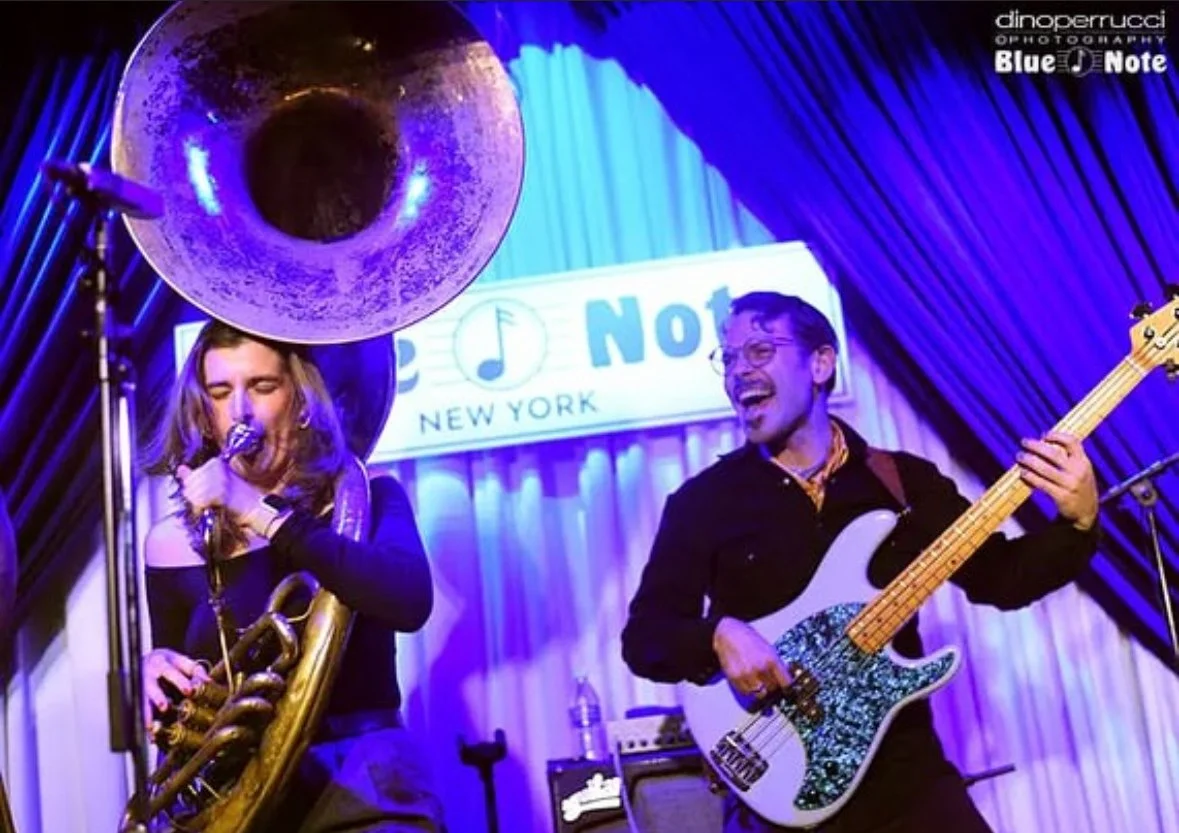 Performing at the Blue Note