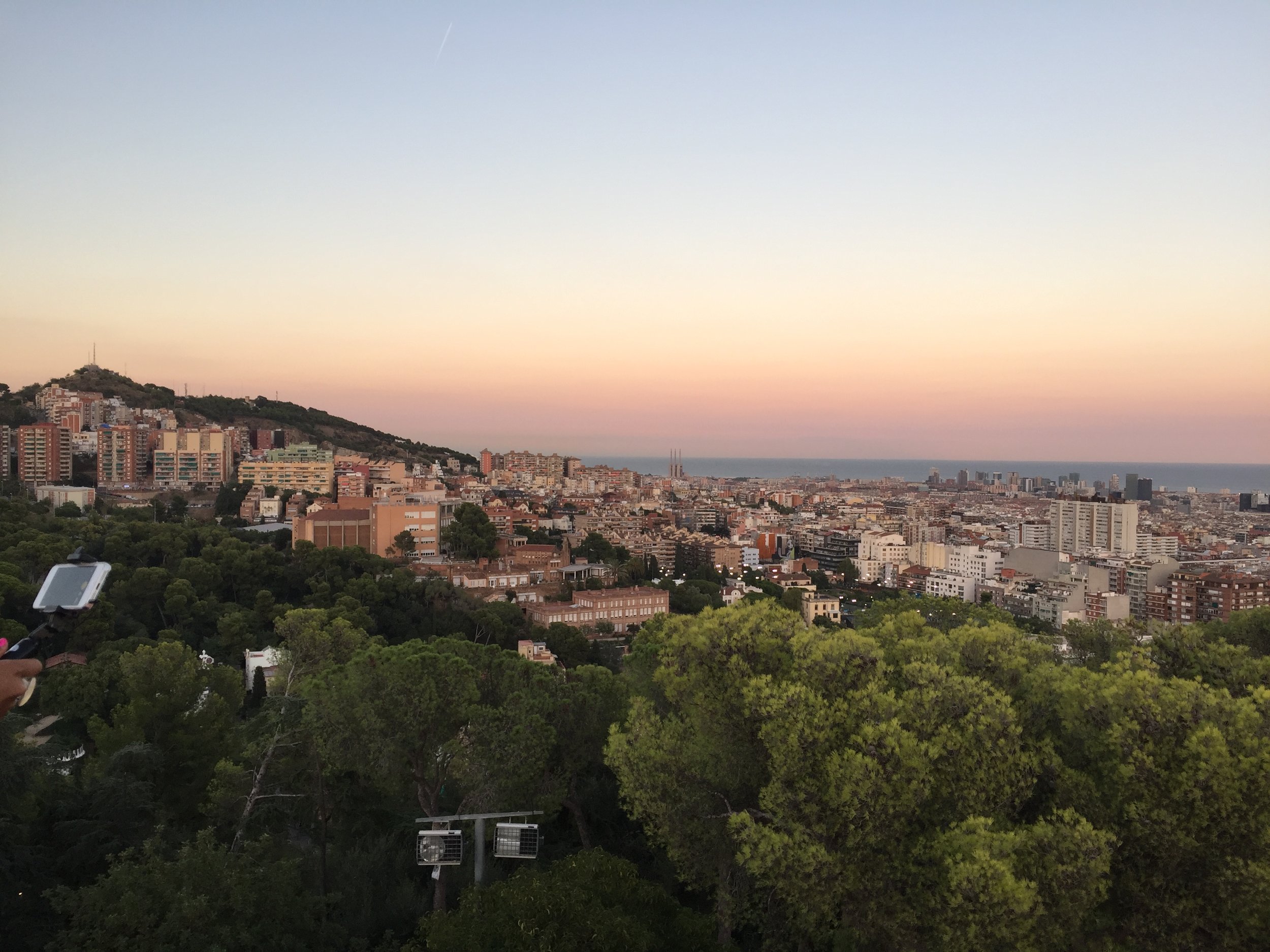 Park Guell in Barcelona, Spain