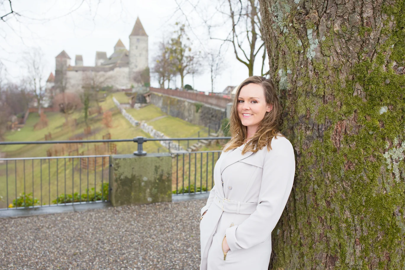 Christy Blum at Rapperswil Castle, St. Gallen, Switzerland — Something Swiss