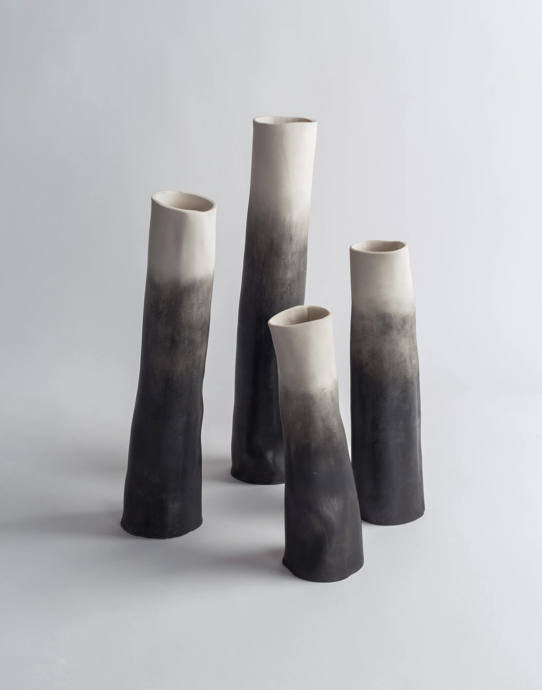   Vents , 2017, porcelain, graphite; photo by Mario Galluci. 