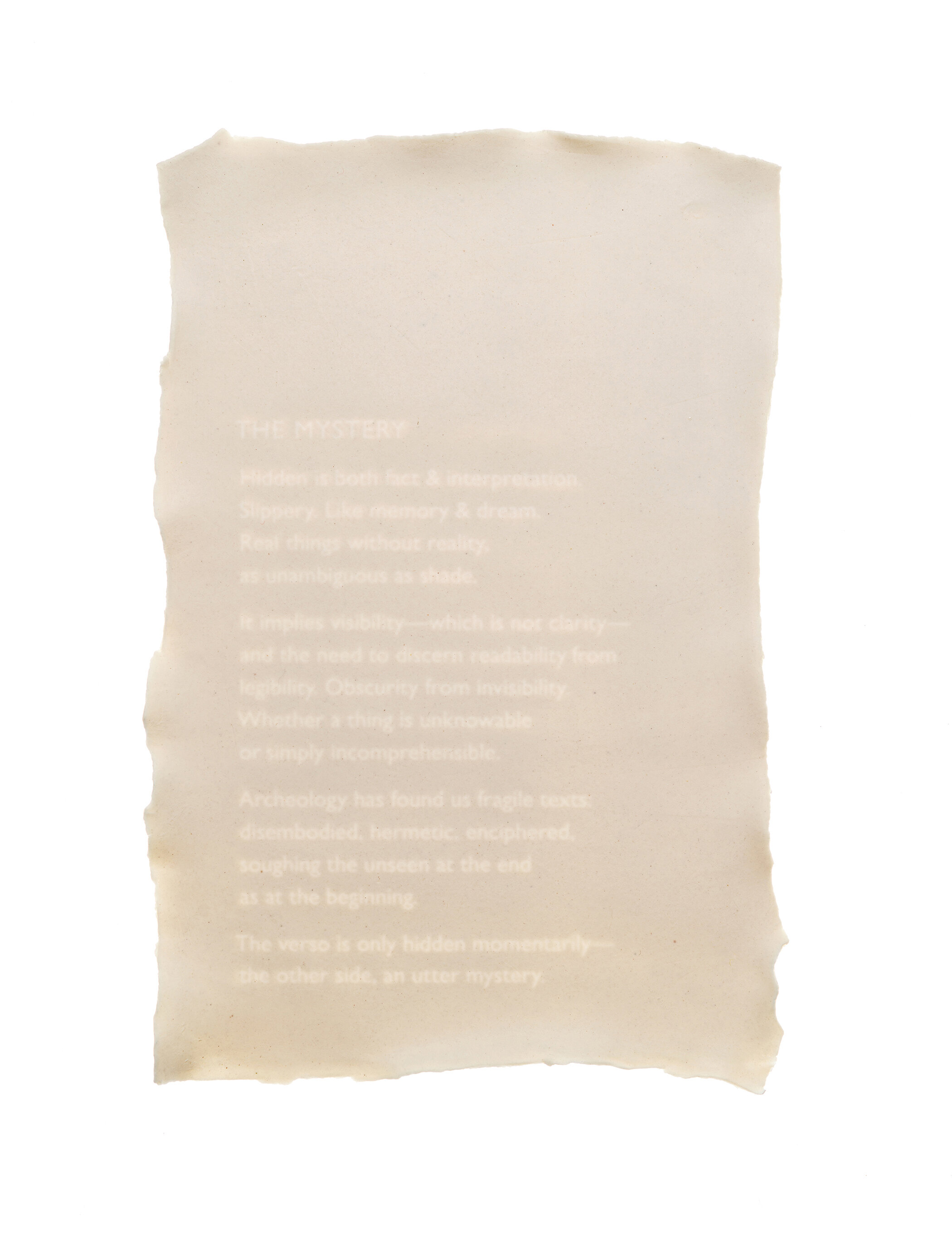   2021.08.01 (The Mystery) , 2021, porcelain tablet 