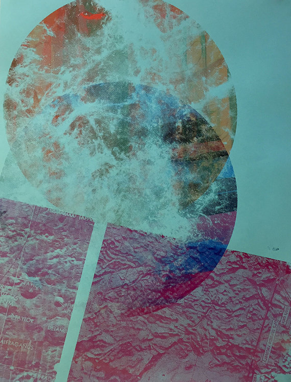 Moon Beam, 25x19 inches, 2015.