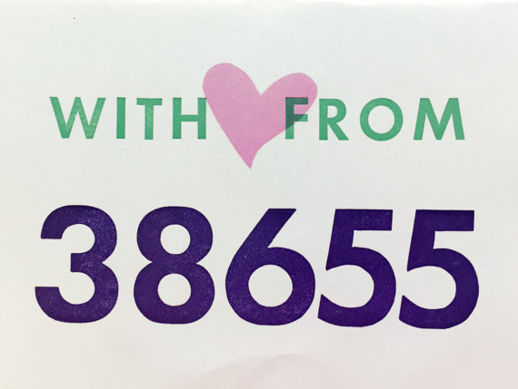 With <3 From 38655, pack of 5 with envelopes.
