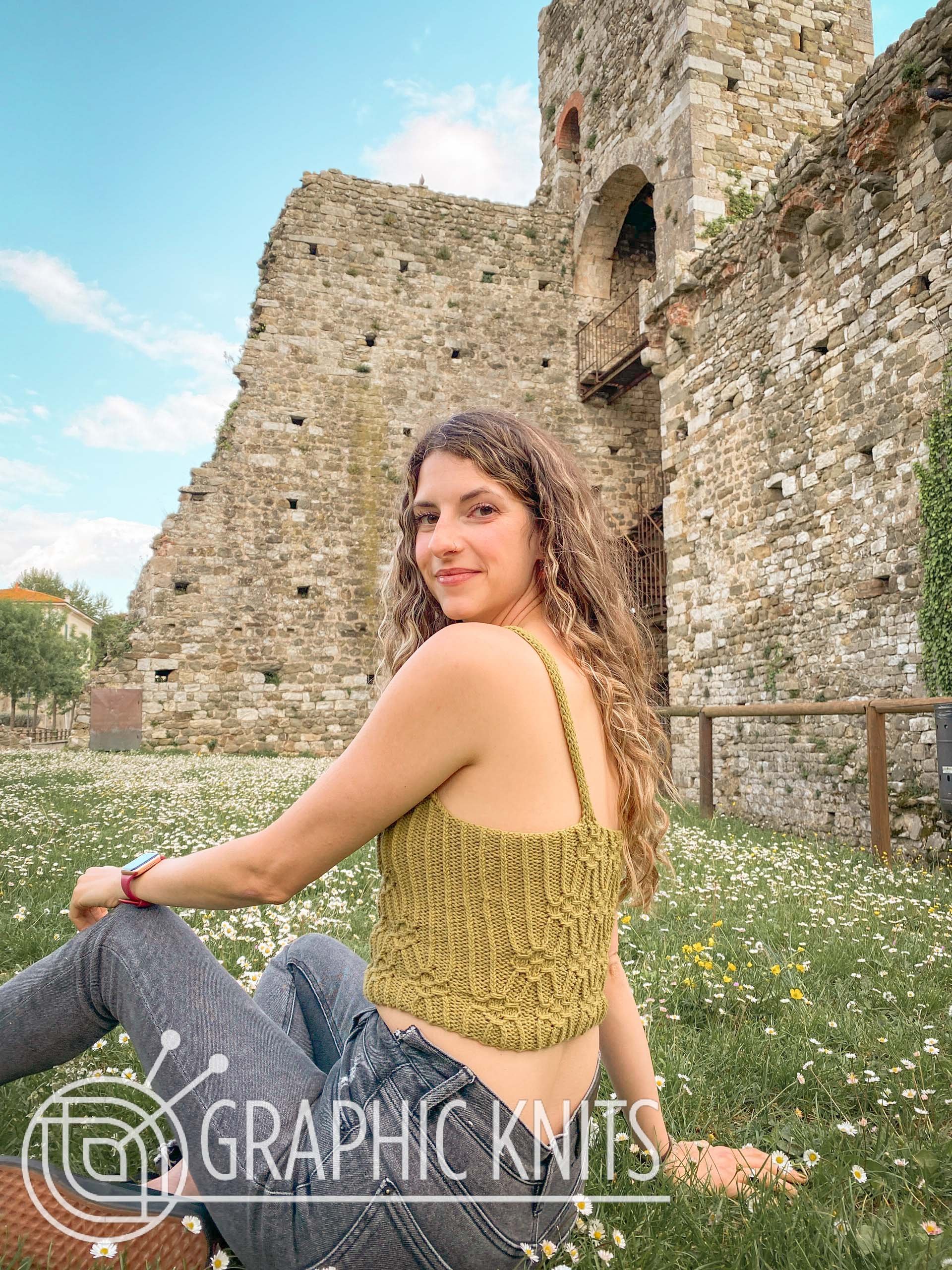 Irene Crop Top — Graphic Knits - Hailey Hodge Irene Crop Top — Graphic Knits - Hailey Hodge
