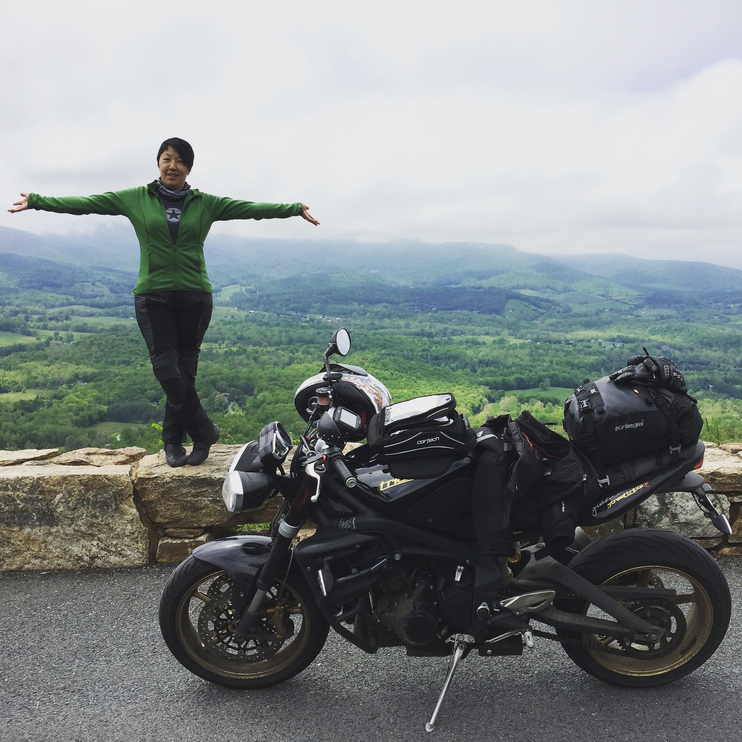 At the top of Skyline Drive
