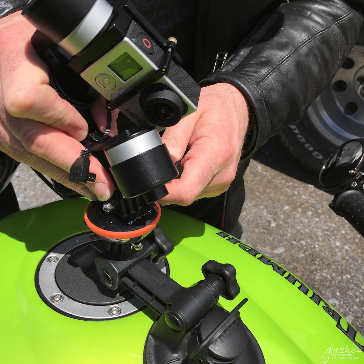 Getting all the equipment ready to film. If you've never heard of Swivit.com , check them out. Their adjustable mount is unique, and was the first of its kind. 