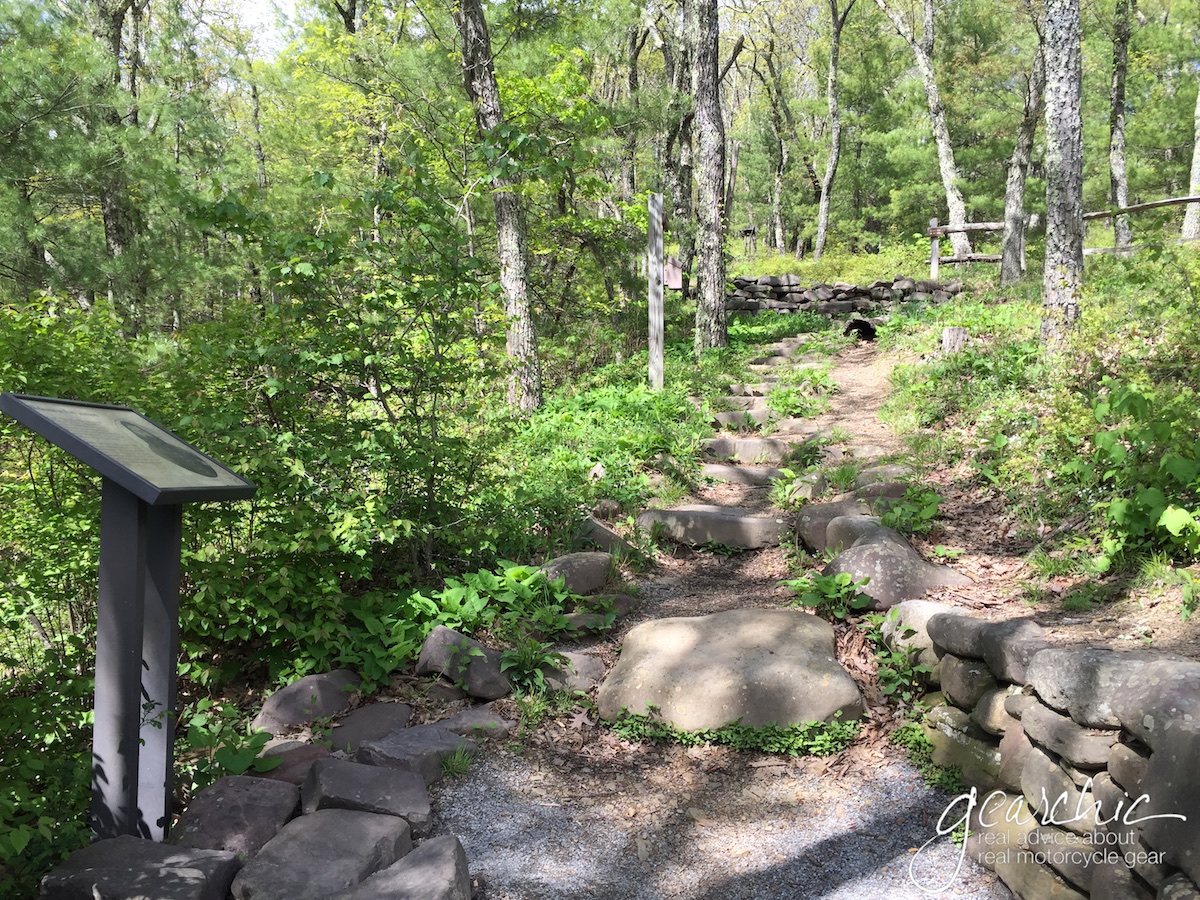 Steps to the first level of trenches. 