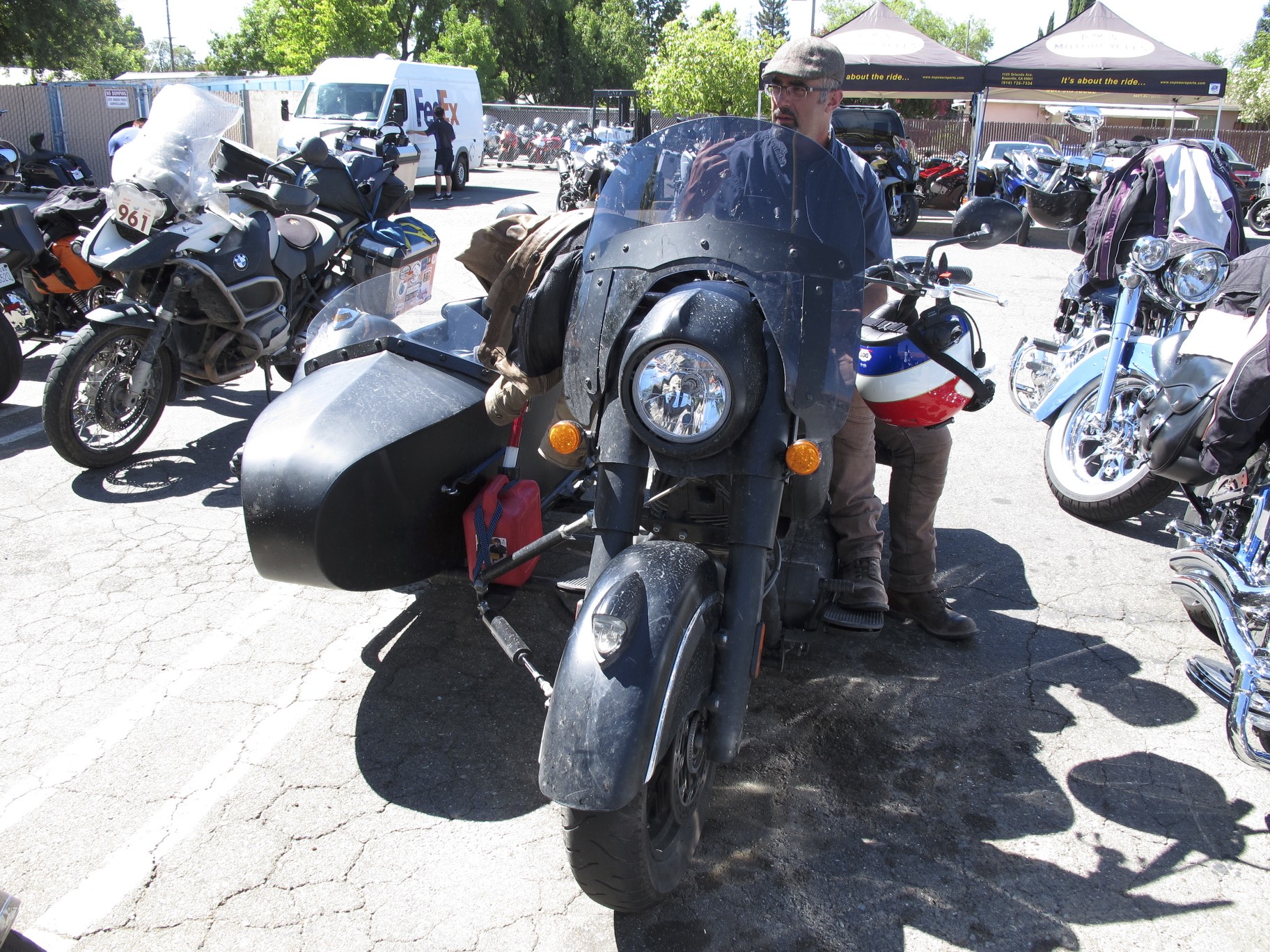 Robert Pandya's Indian Chief Dark Horse with Sidecar