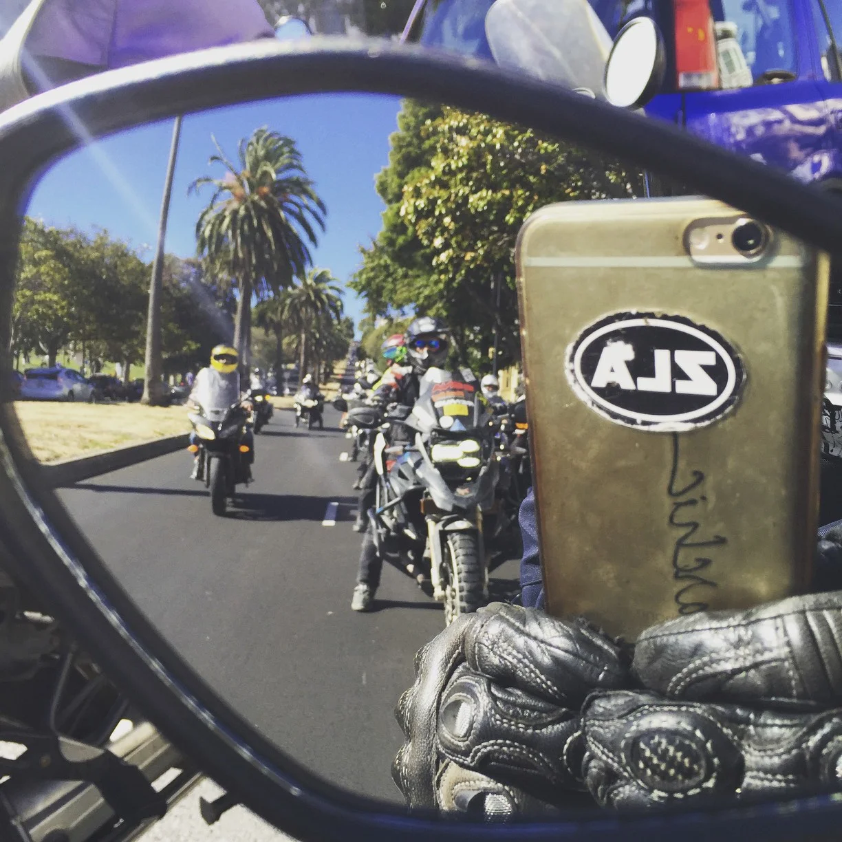 Looking back after riding down Clipper Street into the Mission District. Woooohooo!