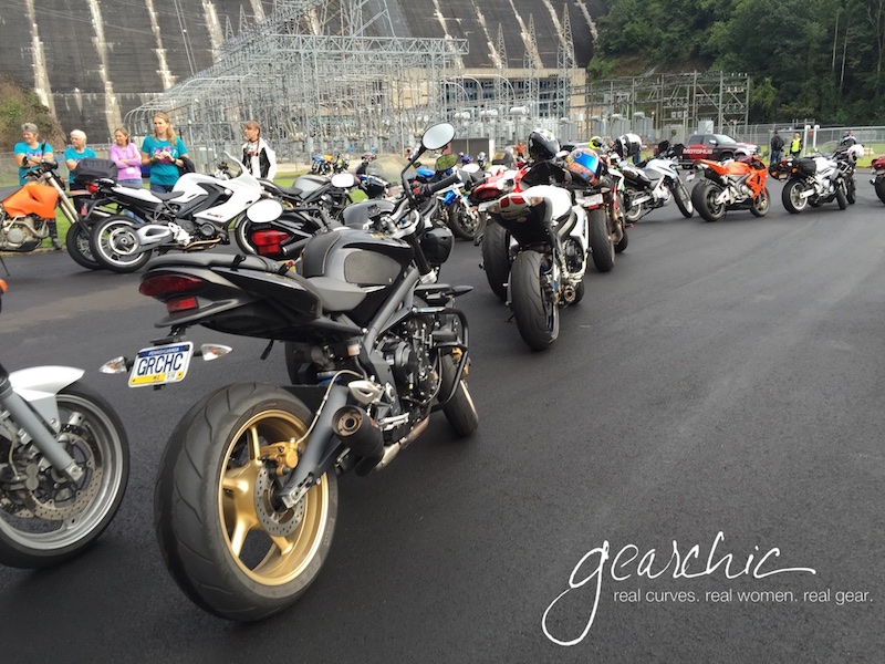 Photo at Fontana Dam, Women's Sportbike Rally East 2015