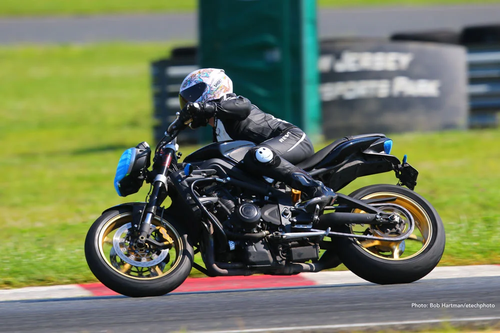 I didn't get my knee down, but that wasn't the point. 