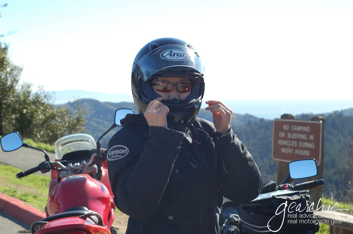 Me in 2006, on my first bike, a 2003 Ninja 250, on our first Real Road Trip from San Francisco to Los Angeles.