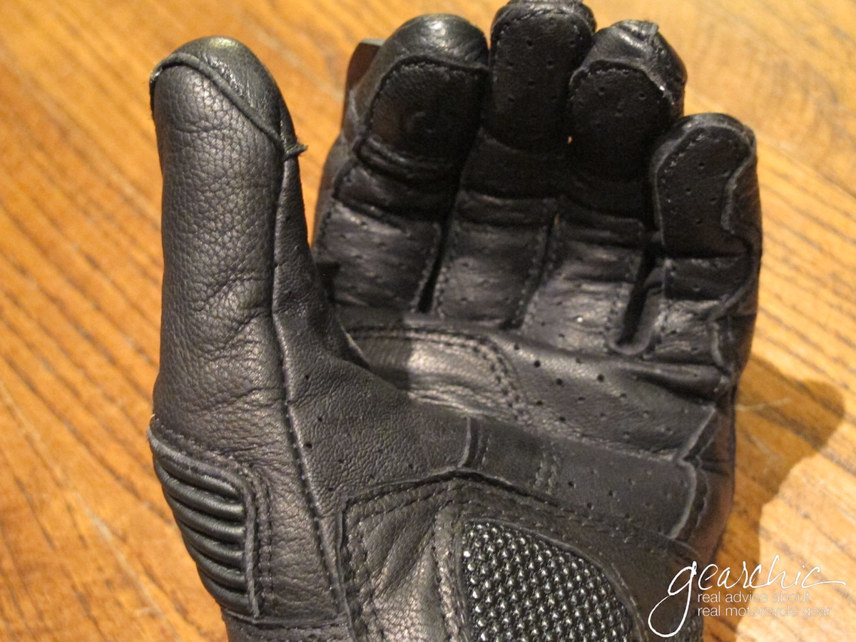 Carbon Fiber Heart Knuckles Leather Pink & Black Women's Motorcycle Gloves