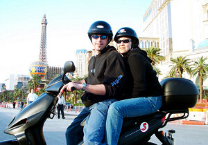 2003. My first experience as an adult on a two wheel motorized vehicle. Eeek.