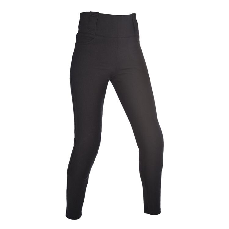 Oxford Super Leggings These have a higher, looser waistband and are also available in short and tall sizes. You can order with with or without armor. Oxford also makes a Jegging with similar fitment and armor options but the look of denim. They are also a UK based company so the tags inside the jean will be UK. The size charts list both US and UK sizes, so be sure to order your US size and know that the tag on the inside should be listed 2 sizes smaller as a result. So if you order a US 6, the tag on the inside will read 10.
