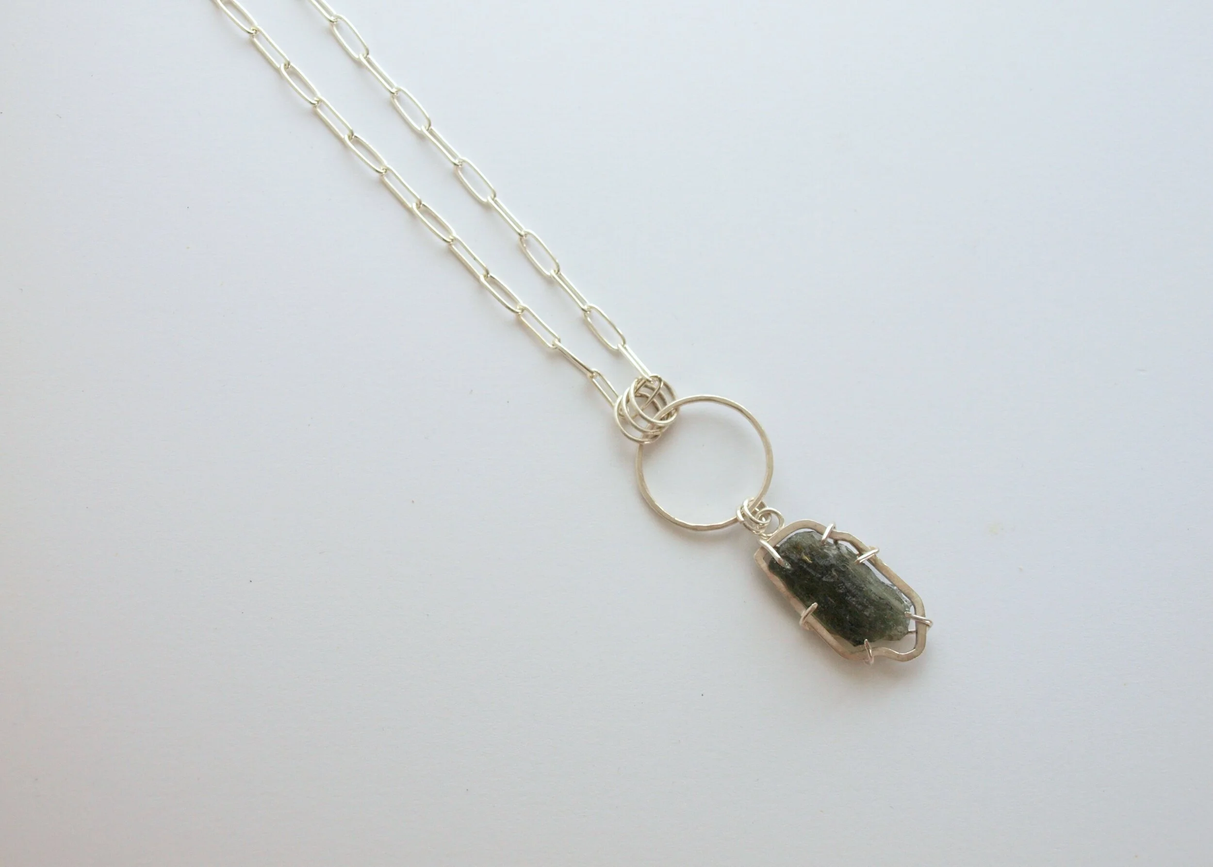 Long Moldavite Necklace