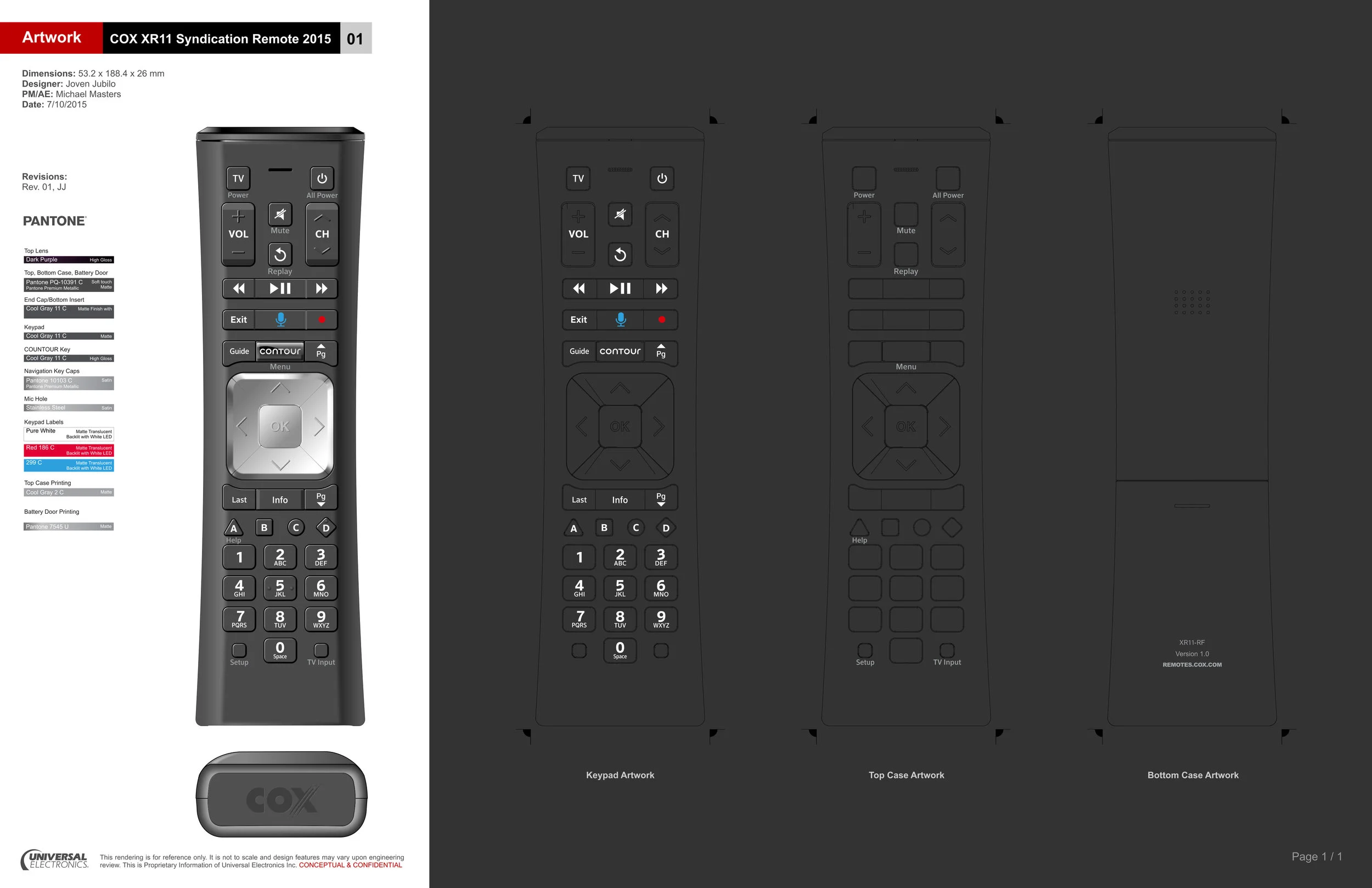 Production Artwork for Cox Communications