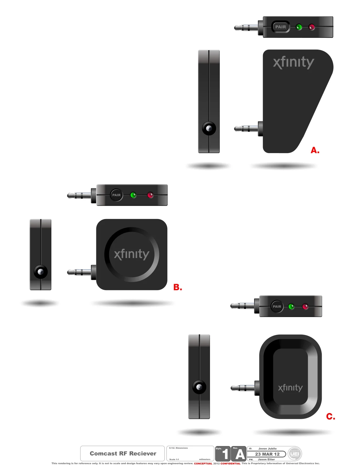 Comcast RF4CE RF to IR Reciver 2012 01A.jpg