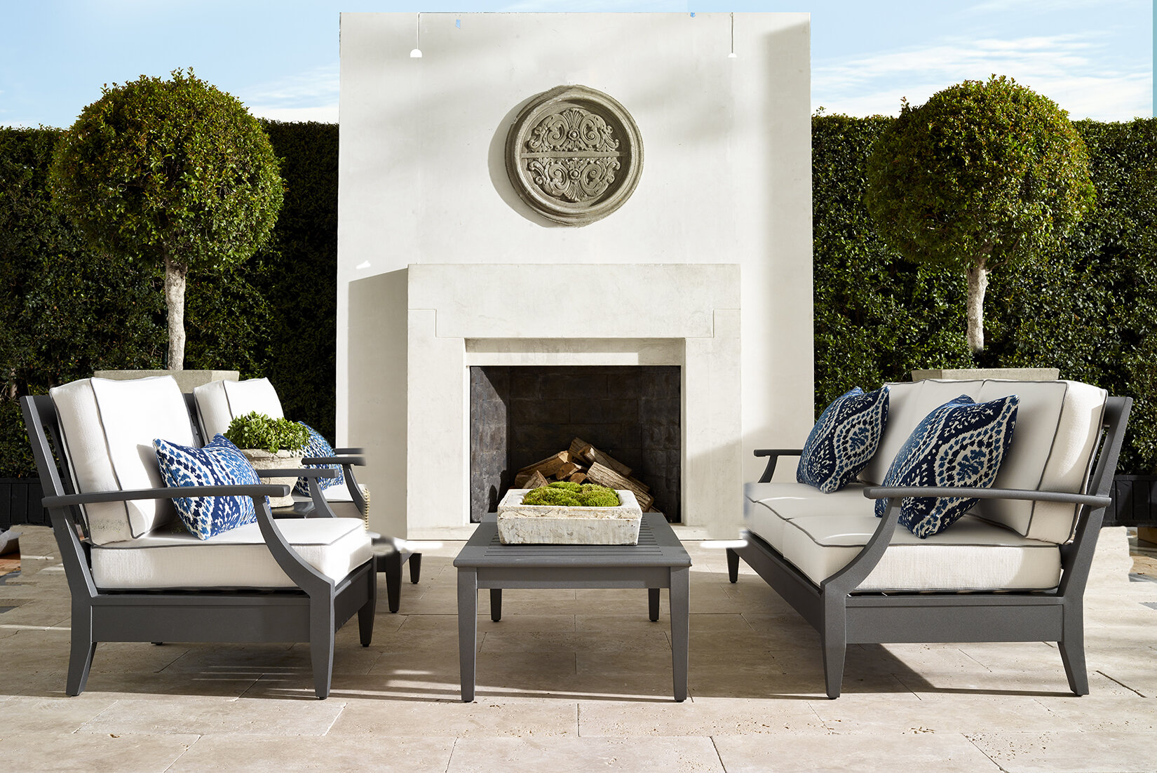 Wall Art and Fireplace from previous Outdoor catalog change request to add to this PROVENCE spread.  Shadows added/removed.