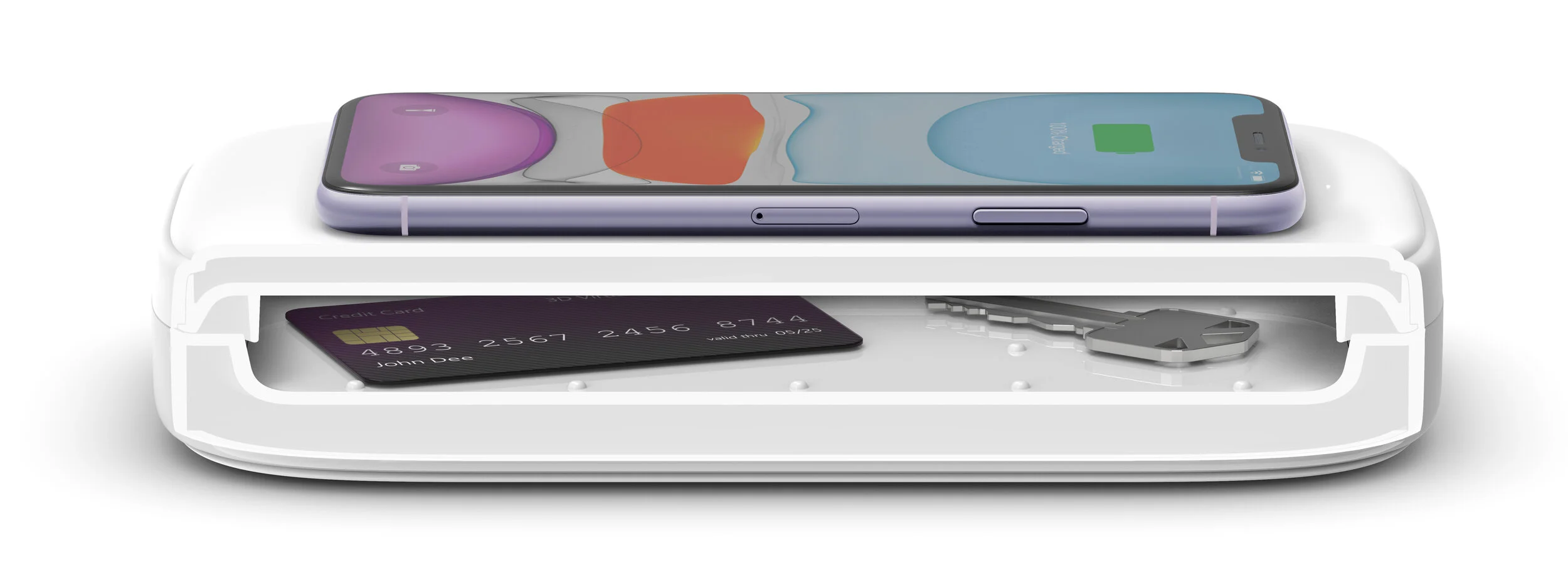 iPhone rendered in with matching housings color to Purple iPhone