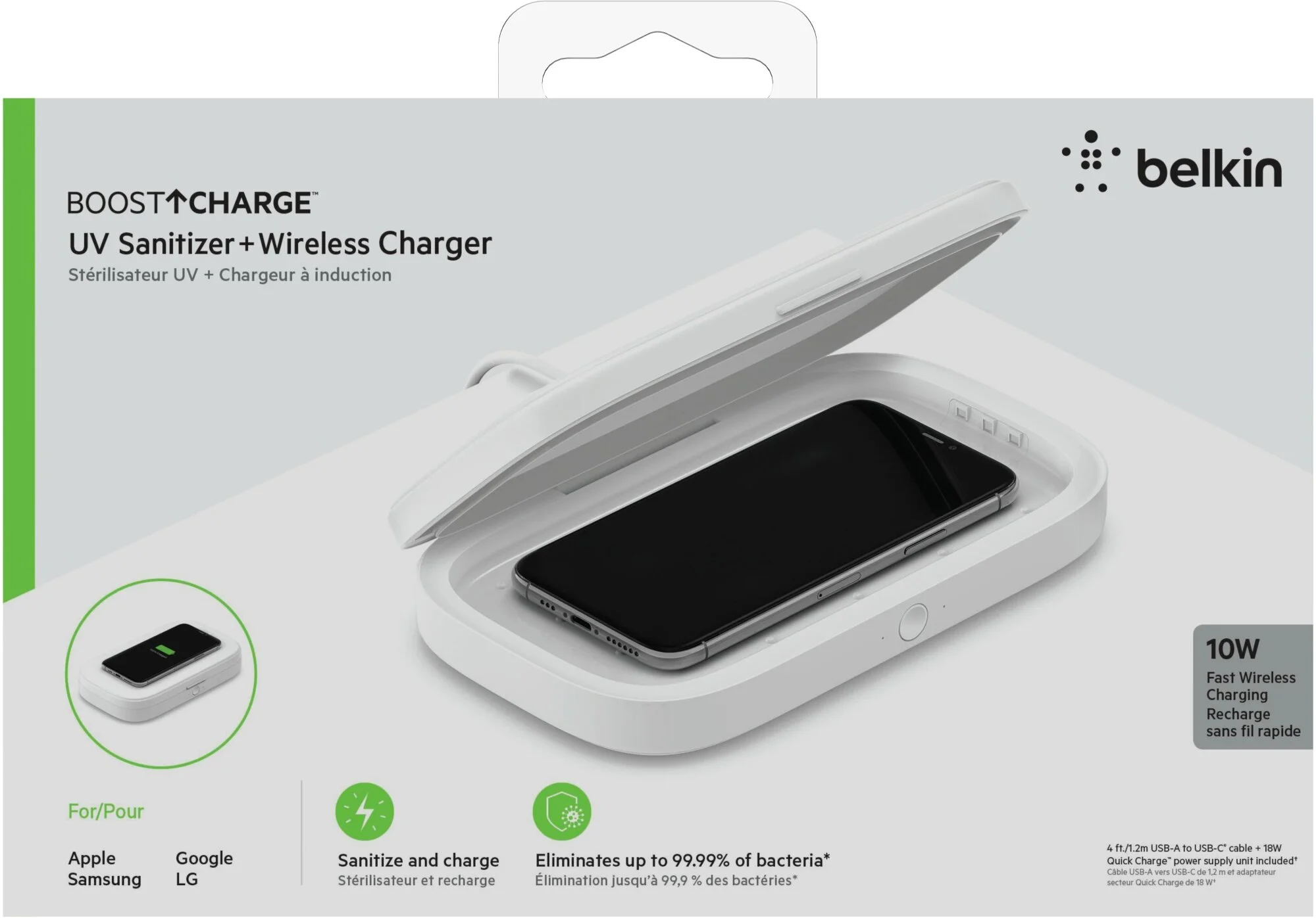 Belkin UV Sanitizer Products were rendered in various views and lid angles to show product use cases to potential buyers.