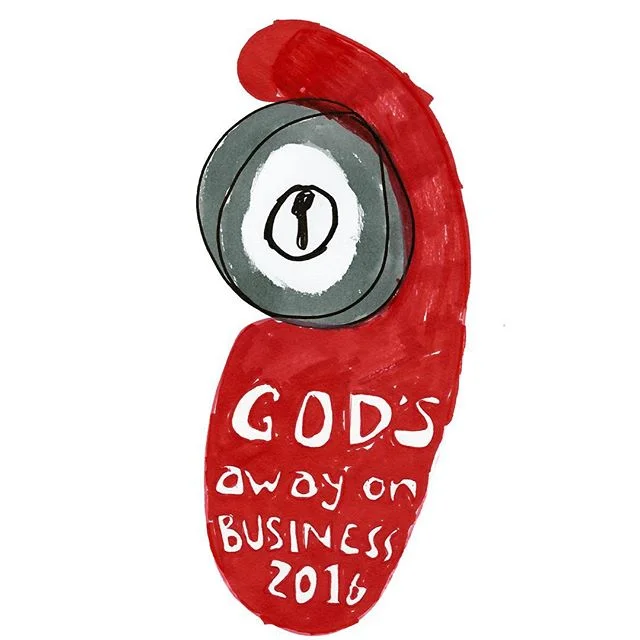 That celestial door ain't opening. Let's promise to do better or something. . .
.
#tomwaits #dumptrump #illustration #2016