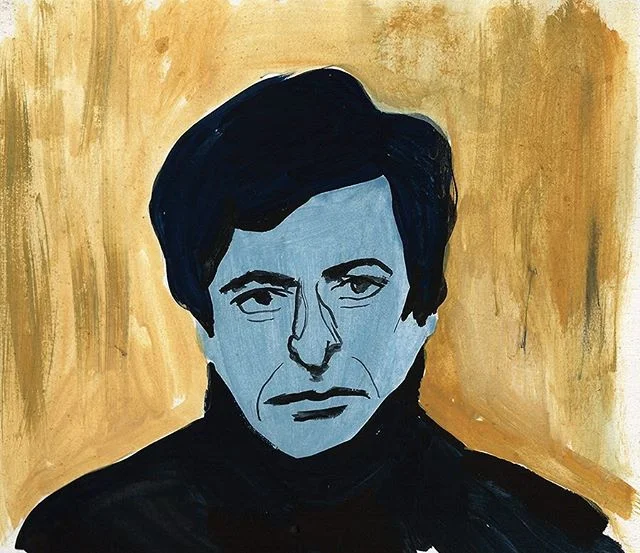 Sincerely, L Cohen. .
.
.
#leonardcohen #portrait #illustration