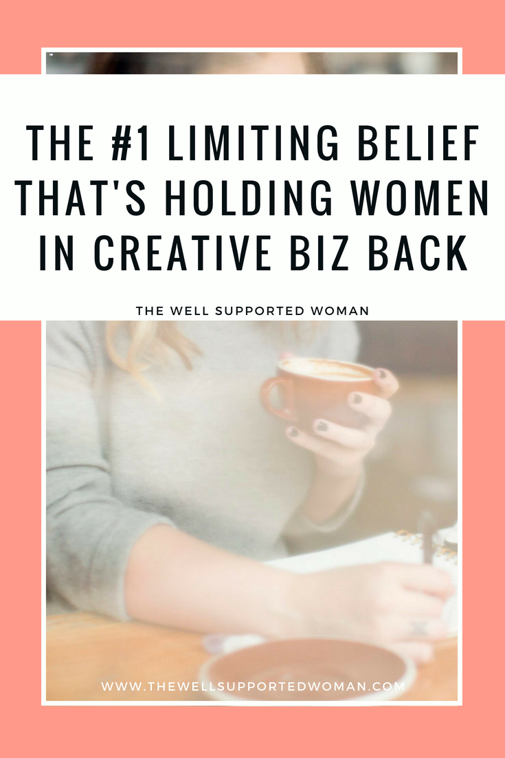 Laura Weldy, Life coach and leadership mentor for creative business owners, breaks down the most common limiting belief that keeps women in creative business from reaching their next level of success. It's not what you think it is - definitely a mus…