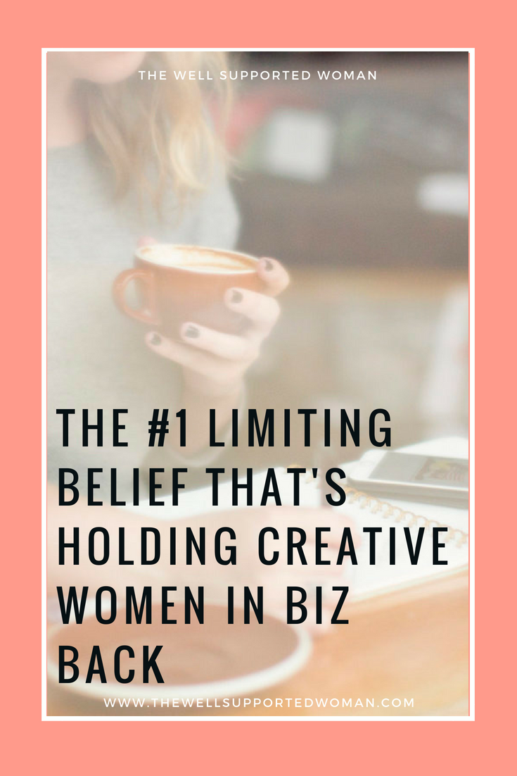 Laura Weldy, Life coach and leadership mentor for creative business owners, breaks down the most common limiting belief that keeps women in creative business from reaching their next level of success. It's not what you think it is - definitely a mus…