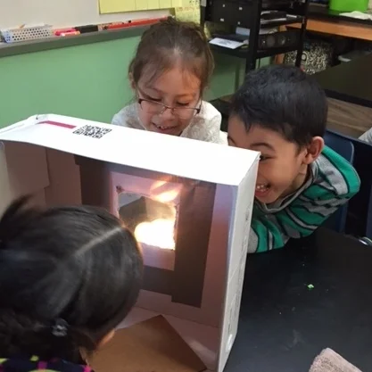 What materials block all the light coming through a smaller window?