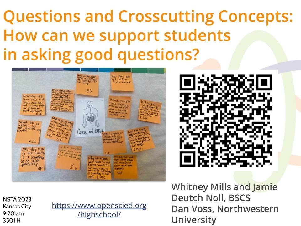 Questions and Crosscutting Concepts: How can we support students in asking good questions?