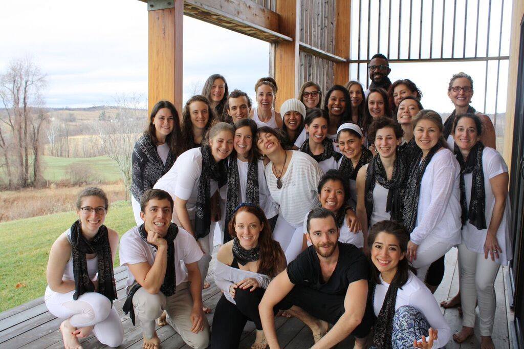 The New School of Yogic Arts inaugural class of Fall 2015. Taken at our completion ceremony in January 2016 at the Won Dharma Center.