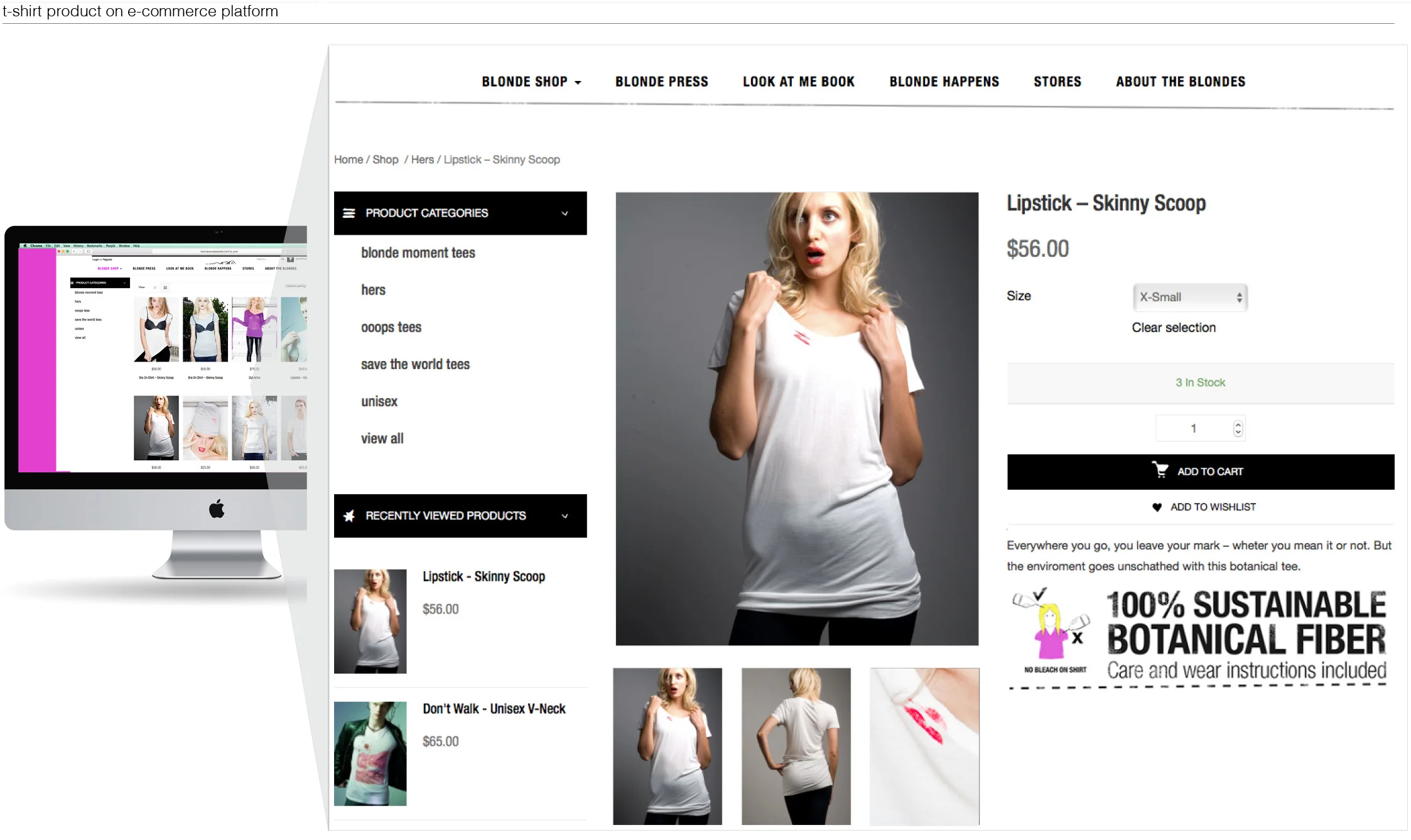 e-commerce shopping detail