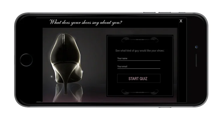 9Fetish Quiz on a mobile devise