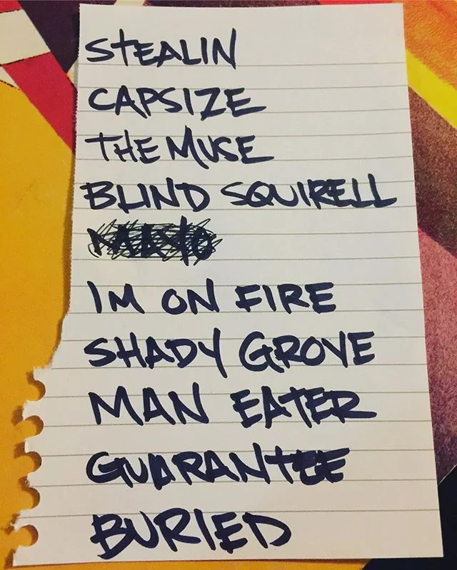 &ldquo;Set list please, and hold the mayo.&rdquo;
.
.
.
#thefuzzyustins #bluegrassmusic #folkmusic #americanamusic #mandolinplayer #guitarplayer #singersongwriter #newalbum #blindsquirrel #fall2019 #holdthemayo