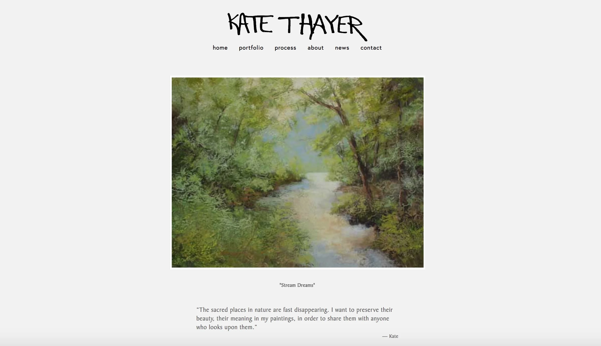Kate Thayer Painter