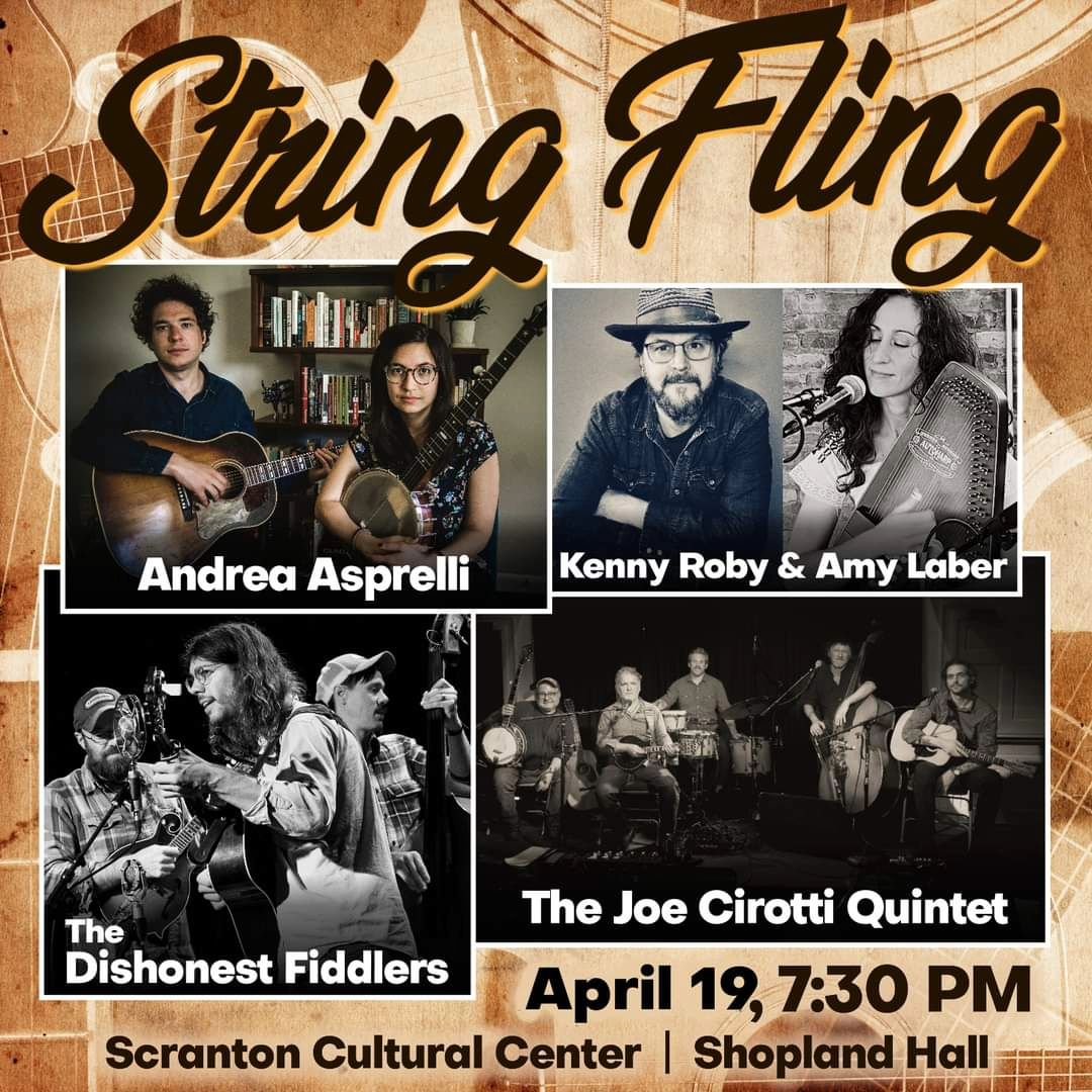 Only one more day til the String Fling!!😁
We are excited for this show and hope to see ya Friday at the Scranton Cultural Center!!