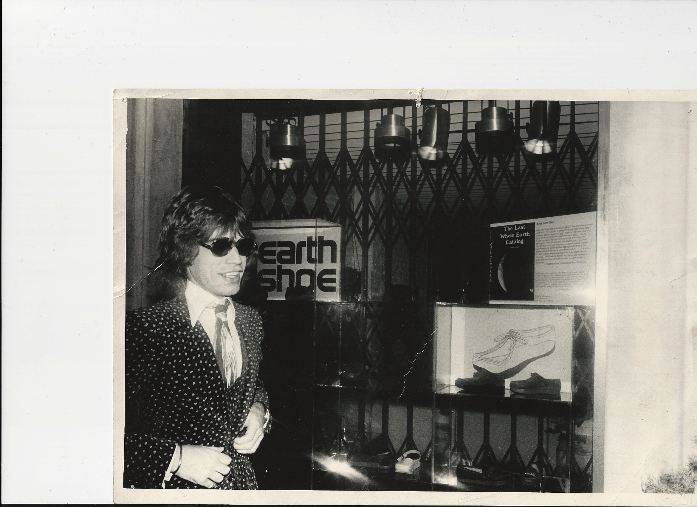 Mick Jagger passing by the store