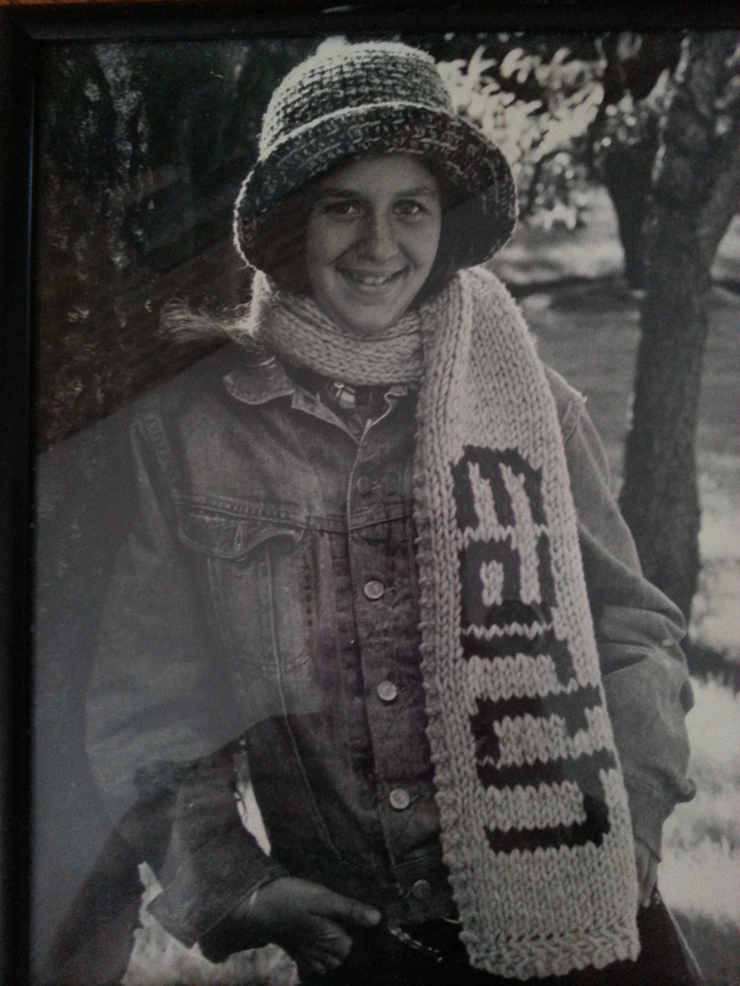 Me, modeling Earth attire