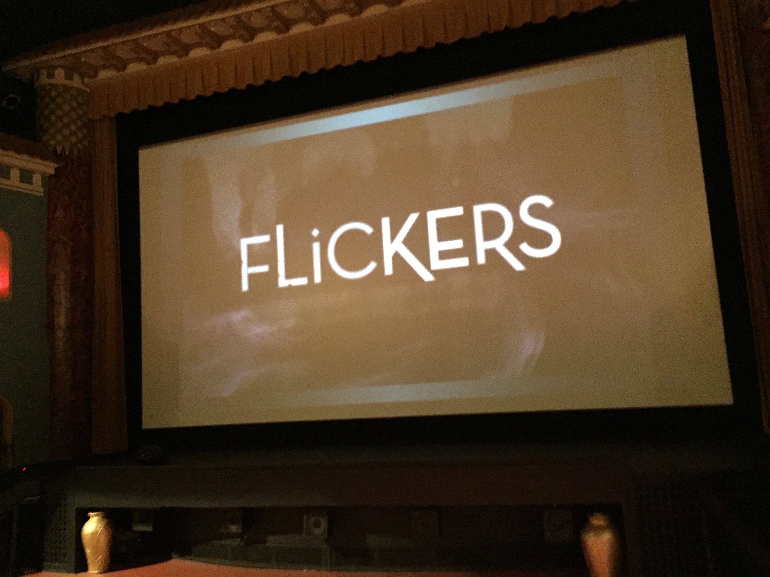 Flickers on the big screen...