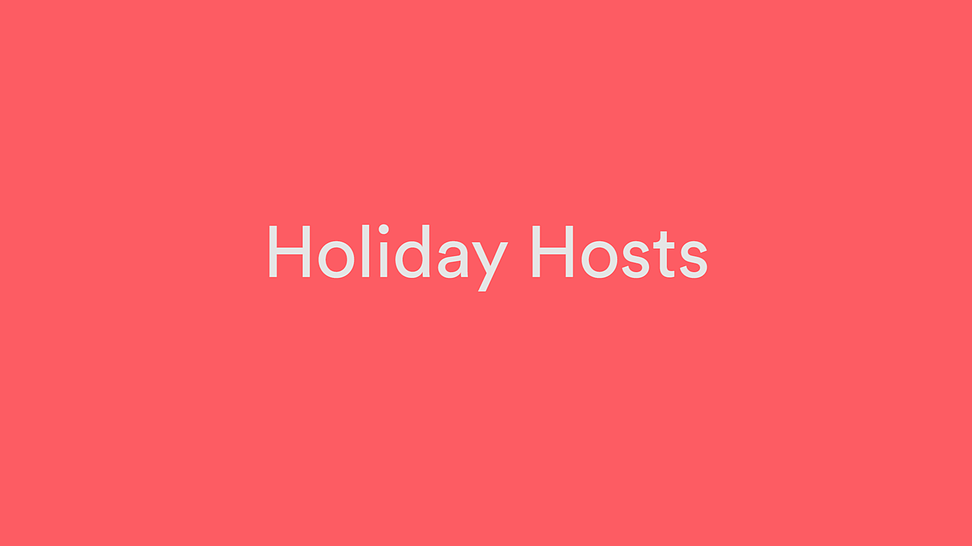 Introducing Holiday Hosts by airbnb