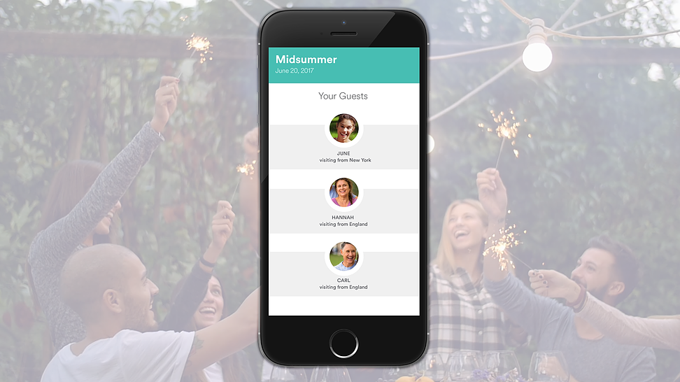 The app will notify you as people join your holiday.